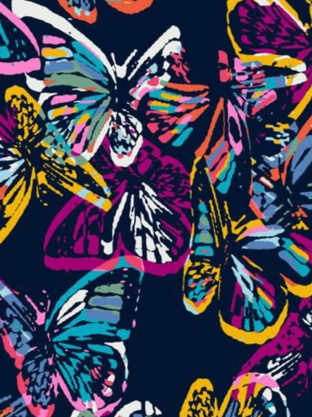 Vera Bradley Quilted Butterfly Flutter On a Roll Brush and Pencil Case